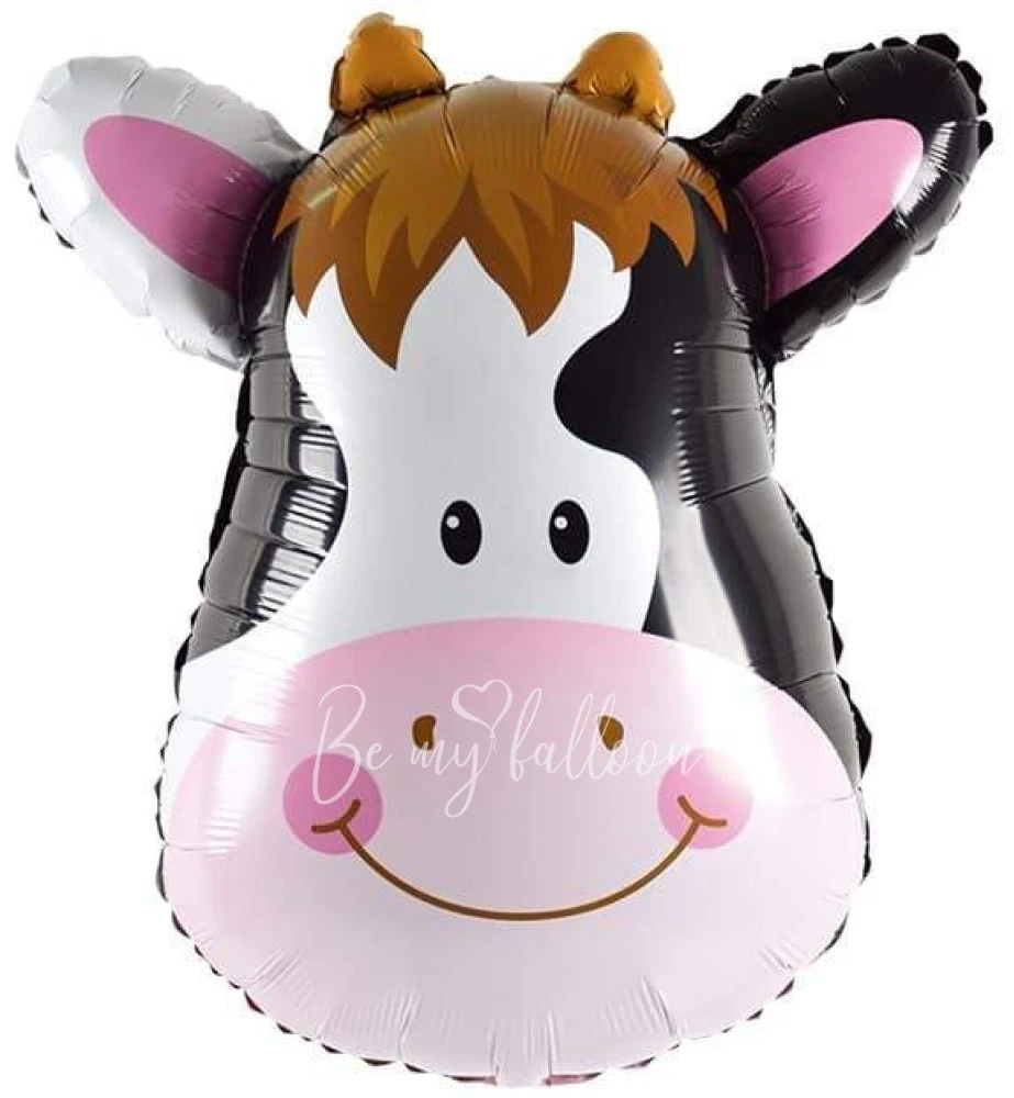 25" Helium foil Cow head balloon