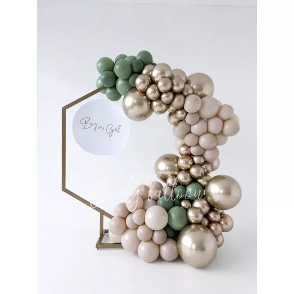 Оформление воздушными шарами на гендер-пати с аркой Мальчик или девочка?