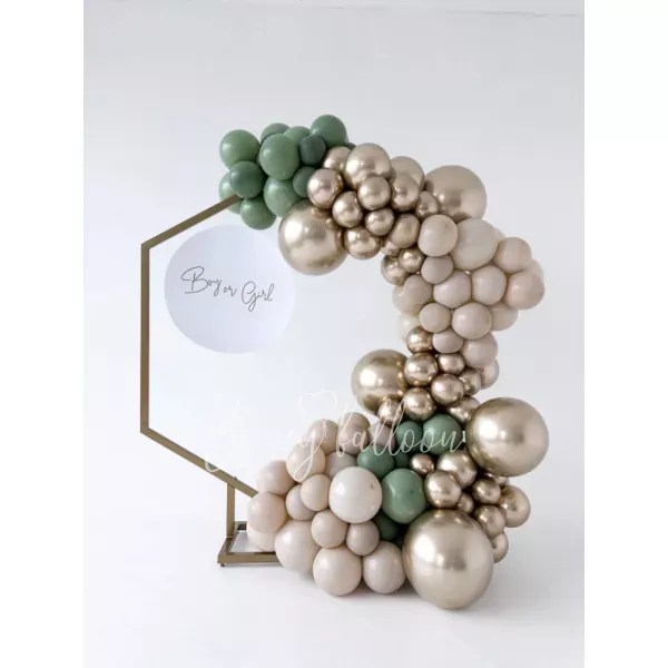 Balloon decoration for Gender party with metall frame Boy or Girl?