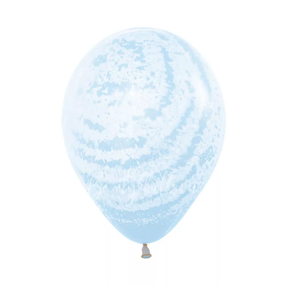 12" Helium latex Pastel Colours Graffiti marble balloons