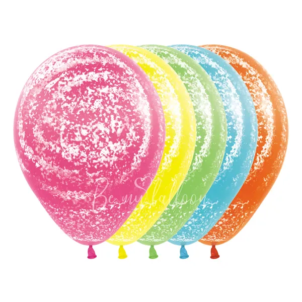 12" Helium latex Fashion Colours Graffiti marble balloons