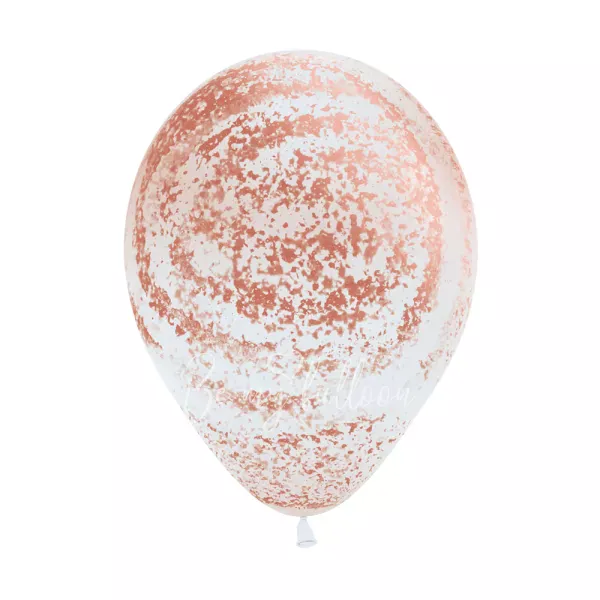 12" Helium latex Rose gold Graffiti marble balloon