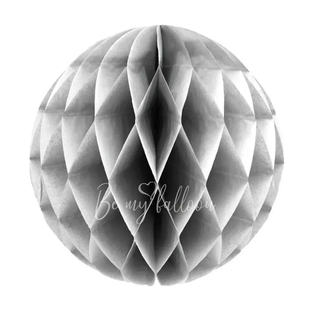 30см Шар-соты серый