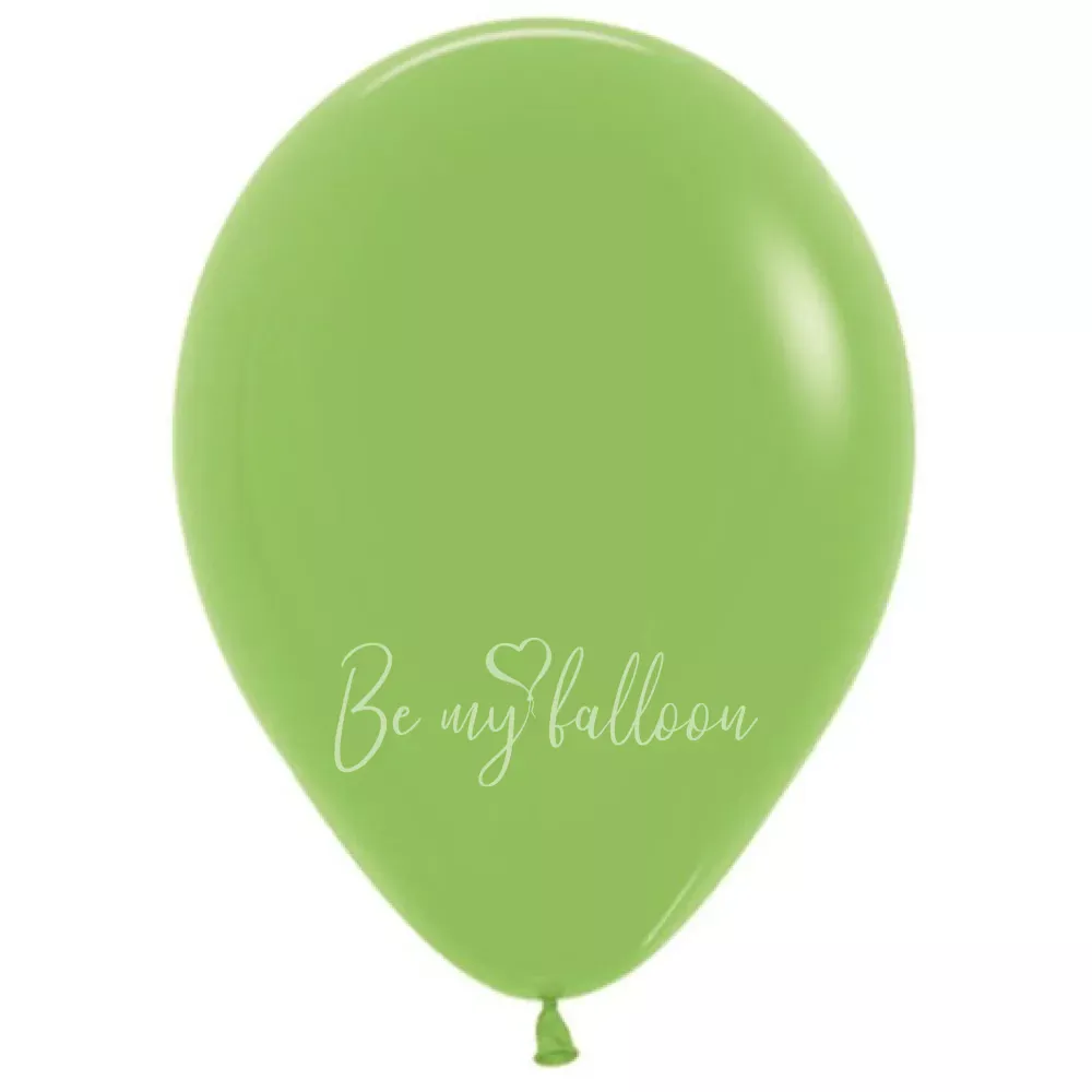12" Helium fashion lime green 031 plain balloon