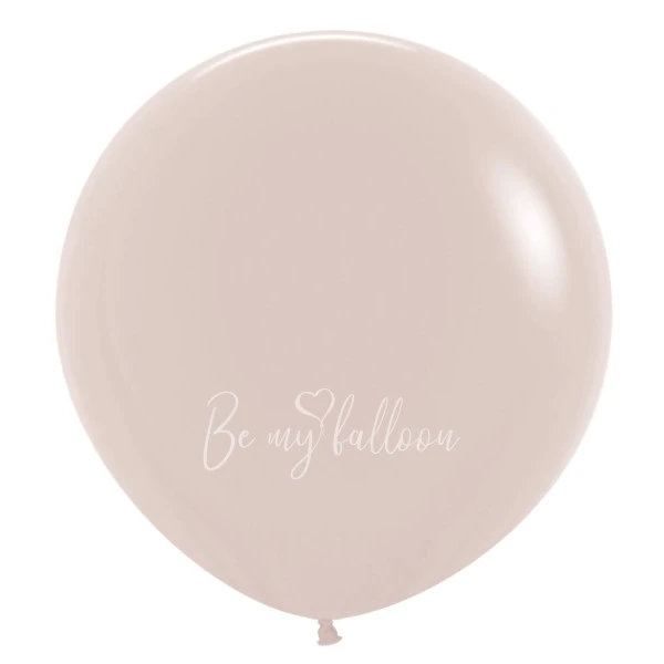 24" Helium fashion White Sand 071 plain balloon