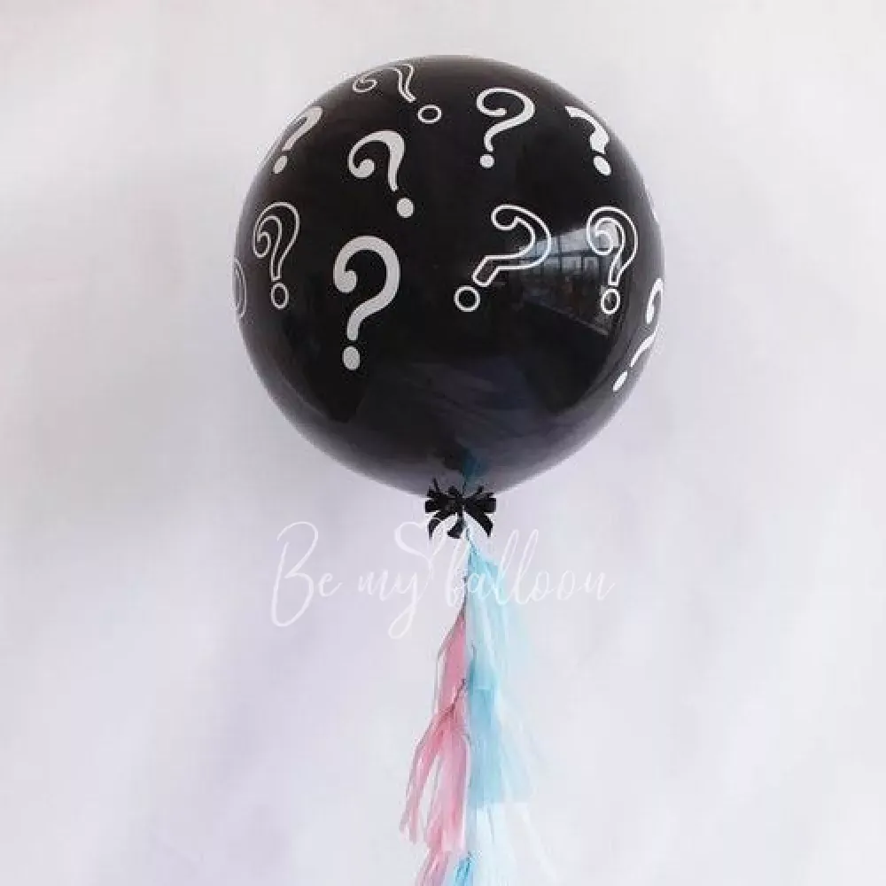 36" Шар латексный с рисунком Gender Reveal
