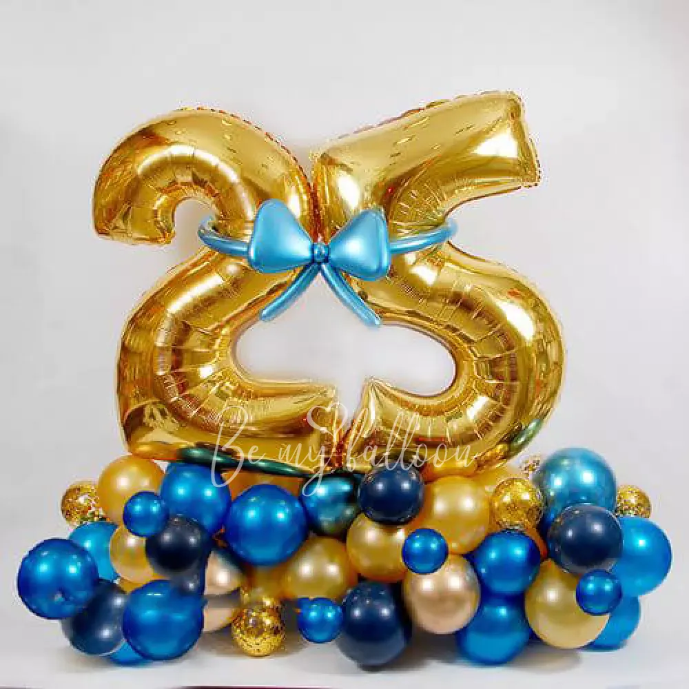 Композиция из шаров с гирляндой 25 Лет