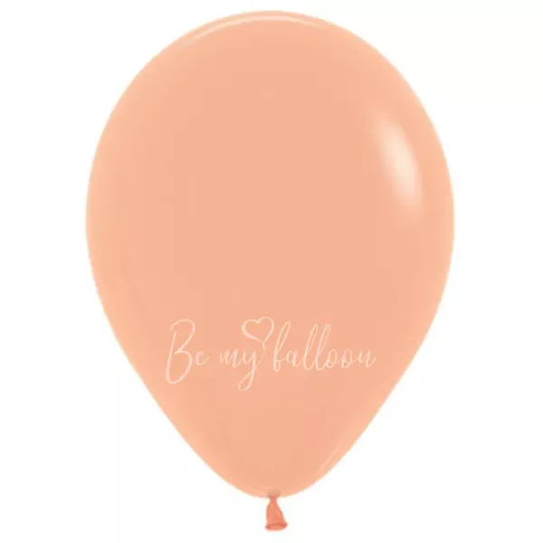 12" Helium fashion peach blush 060 plain balloon