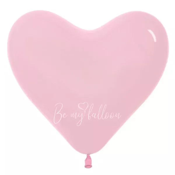 12" Helium latex heart balloon "Pink"