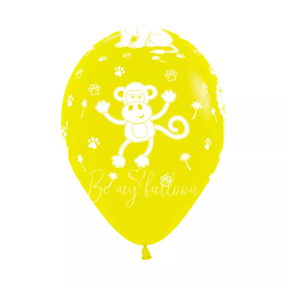 12" بالون هيليوم مطبوع حيوانات الغابة