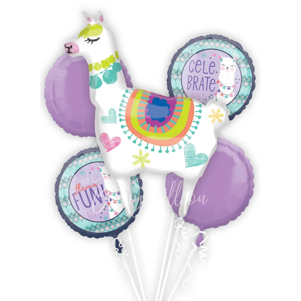 Llama fun! Balloon bouquet