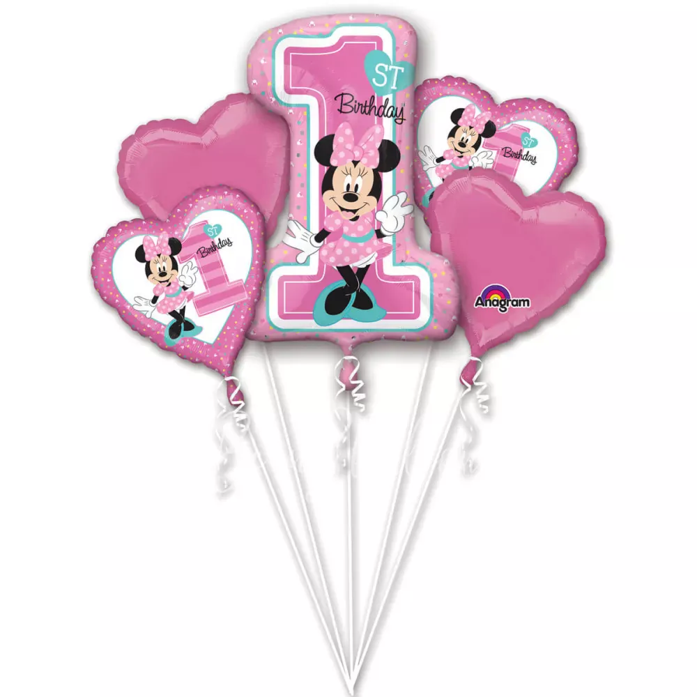 Minnie 1st Birthday! Balloon bouquet