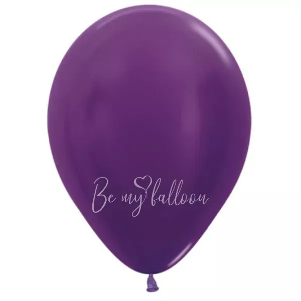 12" Helium metallic violet 551 plain balloon