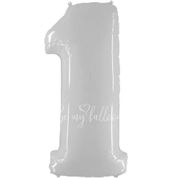 40 " احباط أرقام 1 الأبيض فليكس المعادن